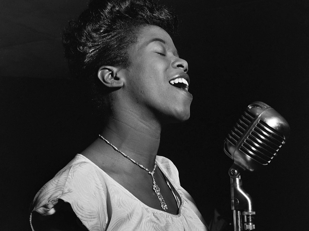 Sarah Vaughan 1946. Photography by William P. Gottlieb,